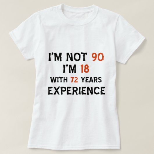 90e coole verjaardagsdesign t-shirt (Design voorkant)