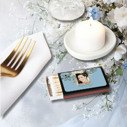 90e Floral Blue Gold Elegant Foto Birthday