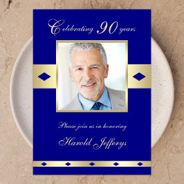 90e foto Verjaardagsfeestuitnodiging Marine 90 Kaart