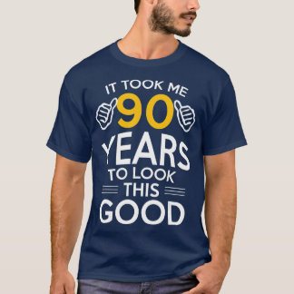 90e geboorte-cadeau heeft me 90 jaar oud gemaakt t-shirt
