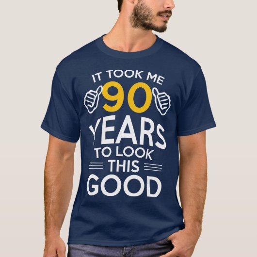 90e geboorte-cadeau heeft me 90 jaar oud gemaakt t-shirt (Voorkant)