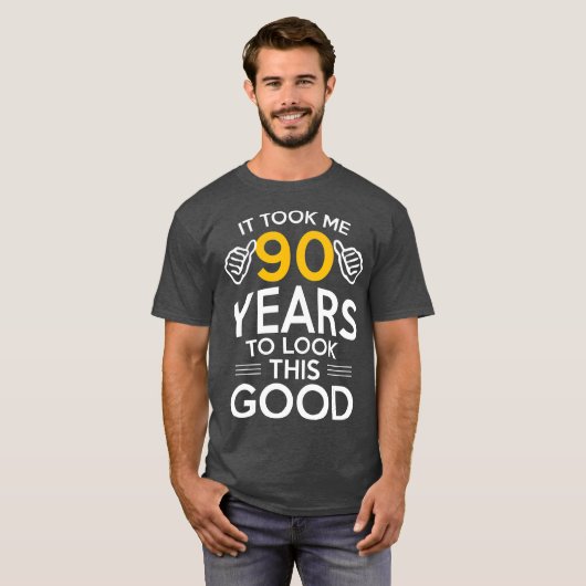 90e geboorte-cadeau heeft me 90 jaar oud gemaakt t-shirt (Voorkant volledig)