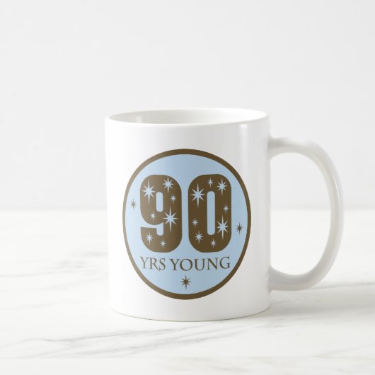 90e geboorte-cadeauideeën koffiemok (Rechts)