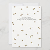 90e Glitter Confetti Surprise Party Invitation Kaart (Achterkant)