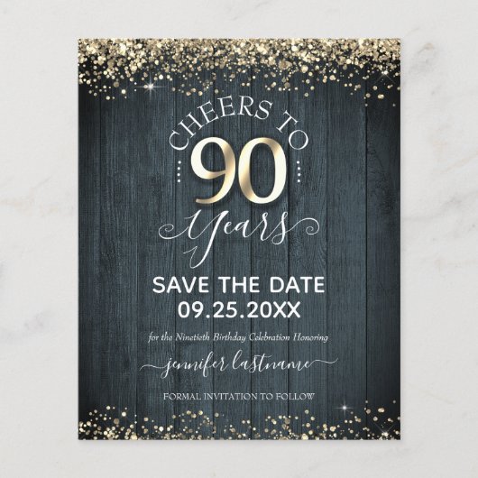 90e gouddag Opslaan van datum uitnodiging tot begr (Voorkant)