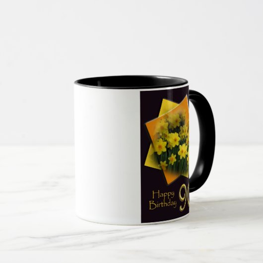 90e Happy Birthday Mok (Voorkant rechts)