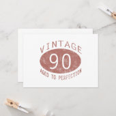90e Humor van de geboorte Kaart (Voorkant / Achterkant in situ)