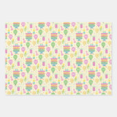 90e jaartal kaarsenballon inpakpapier vel (Voorkant 2)