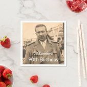 90e man foto verjaardag servet (Insitu)