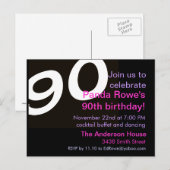 90e negentigste negentigste verjaardag Briefkaart (Voorkant / Achterkant)