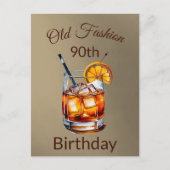90e negentigste verjaardag van een man briefkaart (Voorkant)