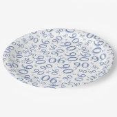 90e Partij Willekeurig Nummer Patroon Goud/Wit Papieren Bordje (Gekanteld)