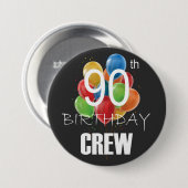 90e ronde van de 90-partijengroep van bemanningsle button 7,6 cm (Voorkant /achterkant)