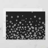 90e surrogaatfoto van Modern Black & Silver Kaart (Achterkant)