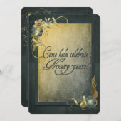 90e uitnodiging van de Birthday Party (Voorkant / Achterkant)