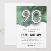 90e uitnodiging van de Birthday Party (Voorkant / Achterkant)