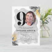 90e uitnodiging van de Birthday Party | 90e verjaa (Staand voorkant)