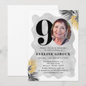 90e uitnodiging van de Birthday Party | 90e verjaa (Voorkant / Achterkant)