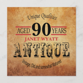 90e uitnodiging van de Birthday Party |  - DY-tijd