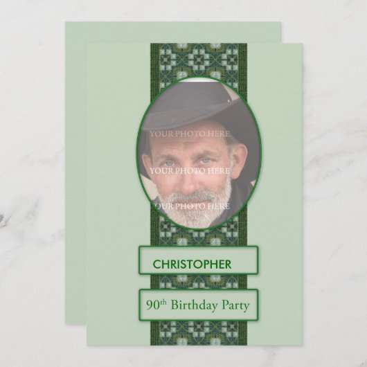 90e uitnodiging van de Partij van de Dagen Voeg ee (Voorkant / Achterkant)