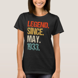 90e verjaardag 1933 90 jaar oud t-shirt