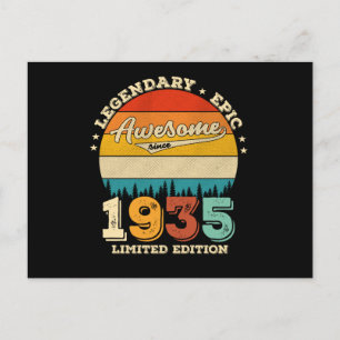90e Verjaardag 1935 Geweldig 90ste Verjaardagscade Briefkaart