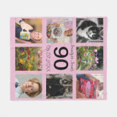 90e verjaardag 90 jaar oud negentigste cadeau fleece deken (Voorkant (Horizontaal))