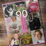 90e verjaardag 90 jaar oud negentigste cadeau legpuzzel<br><div class="desc">Vier een 90ste verjaardag met deze prachtige puzzel vol herinneringen en leuke foto's van jezelf.</div>