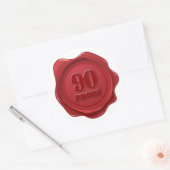 90e verjaardag 90 Proof Party (Proof Party) Ronde Sticker (Envelop)