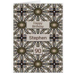 90e verjaardag Abstract Mandala Design