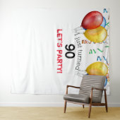 90e verjaardag achtergrond, foto prop wandkleed (In Situ (horizontaal))