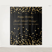 90e verjaardag achtergrond, Photobooth achtergrond Wandkleed (Voorkant)