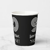 90e verjaardag — Art Deco Geïnspireerde look "90" Papieren Bekers (Links)