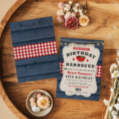 90e verjaardag BBQ Zomer Barbecue Party Uitnodigin Kaart
