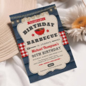 90e verjaardag BBQ Zomer Barbecue Party Uitnodigin Kaart