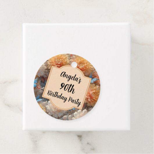 90e verjaardag bedankjes labels (In situ)