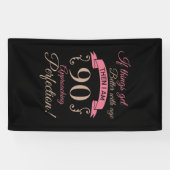 90e verjaardag beter met leeftijd spandoek (Horizontaal)