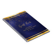 90e verjaardag Blauw gastenboek Notitieboek (Rechterzijde)