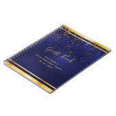 90e verjaardag Blauw gastenboek Notitieboek (Linkerzijde)