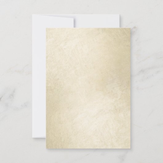 90e Verjaardag Bloemen Rozen Gouden Shimmer RSVP Kaartje (Achterkant)