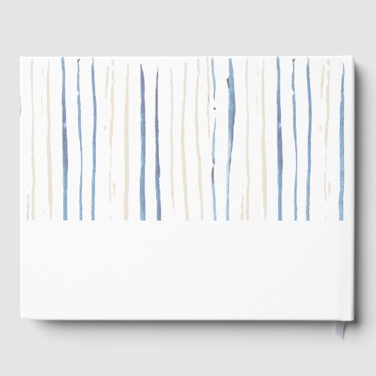 90e verjaardag Bloemennummer Kustblauw Gastenboek (Achterkant)