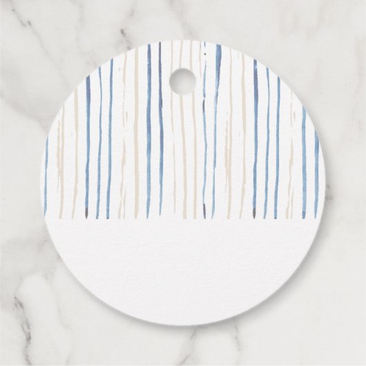 90e verjaardag Bloemennummer Kustblauwe Partij Bedankjes Labels (Achterkant)