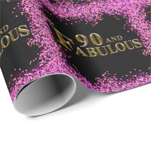 90e verjaardag cadeaupapier (Rol Hoek)