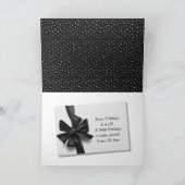 90e verjaardag cadeautje met poot kaart (Binnen)