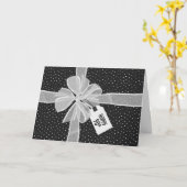 90e verjaardag cadeautje met poot kaart (Gele Bloem)