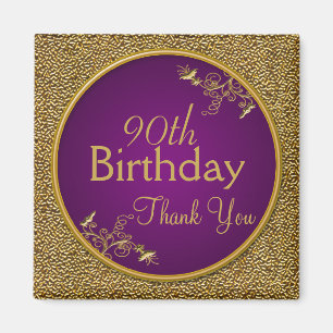 90e verjaardag Dank u Magnet Gift