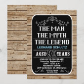90e verjaardag de Man de mythe de Legende 90 jaar Kaart (Voorkant / Achterkant)
