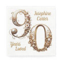 90e verjaardag Elegant feest