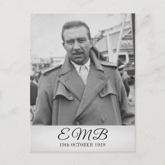 90e verjaardag Elegant Foto Monogram Mannelijke ve Briefkaart (Voorkant)