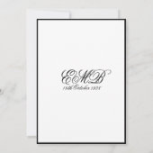 90e verjaardag Elegant Single Photo Birthday Kaart (Achterkant)